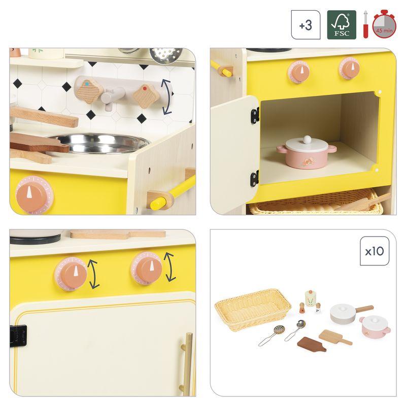 Cuisine en bois Mamie Soleil JANOD différents zoom