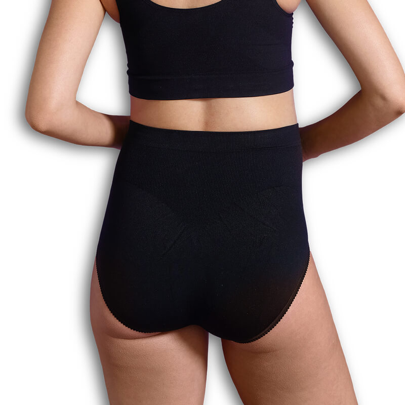 Culotte de maternité sans coutures Noir Carriwell Arrière
