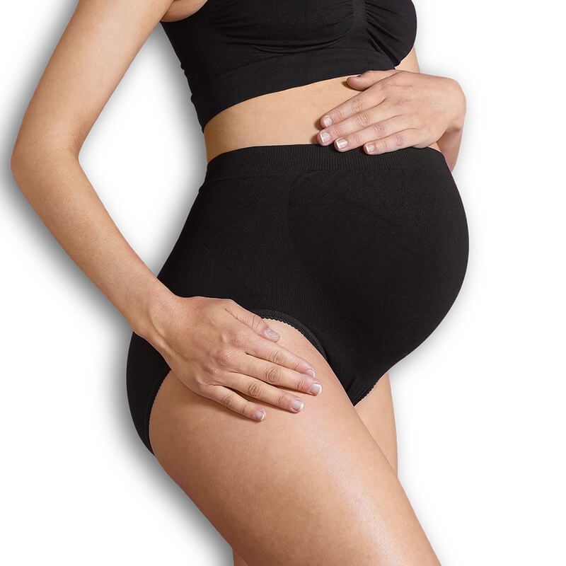 Culotte de maternité sans coutures Noir Carriwell Détail