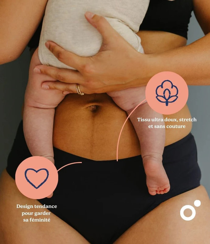 Culotte Post-Partum Flowly Black XS-S-M Babymoov lifestyle 1