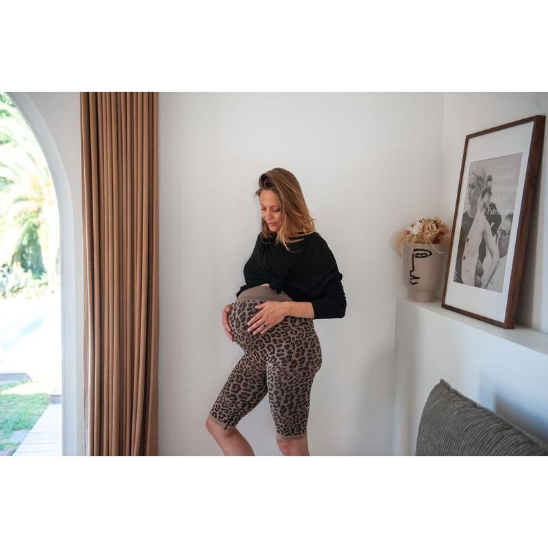 Cycliste de grossesse sans coutures Leopard L/XL MAMA HANGS lifestyle 7