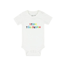 Body + Bavoir Bébé Stade Toulousain - Collection Officielle Rugby, 100% Coton - 8