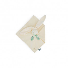 Doudou Lapin Rond Kaloo – 24 Cm – Crème Style Vichy – Broderies Tactiles – Dès La Naissance