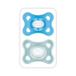 Lot De 2 Becs Silicone MAM Transparents - Anti-goutte Pour Apprentissage Autonomie Bébé