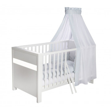 Lit bebe evolutif 70 x140cm PLANETE BLANC Schardt BamBinou