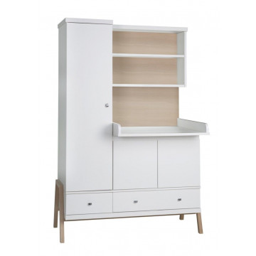 Armoire avec plan a langer integree HOLLY NATURE Schardt BamBinou