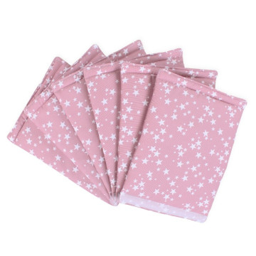 Tour de lit Ultrafresh piqué pour berceaux Cododo Babybay Rose étoiles blanches lot