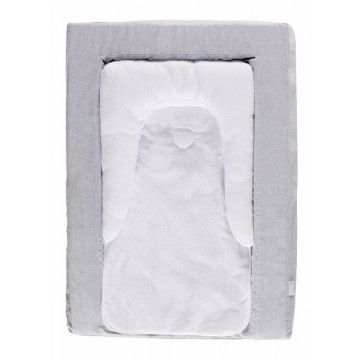 Matelas à langer Douillet 2en1 Gris Candide Bambinou