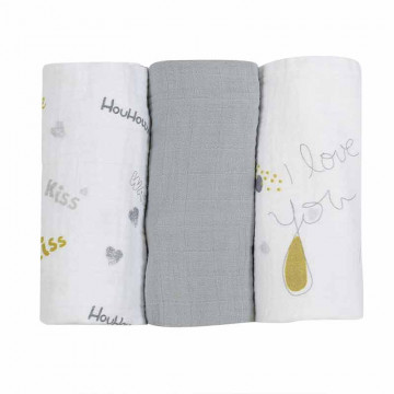 3 langes 70x70 - I Love You Trois Kilos Sept
