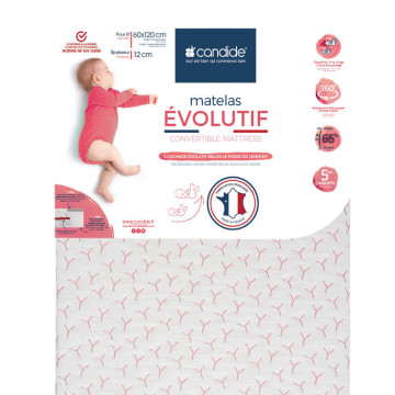 Matelas évolutif lit bébé Candide 60x120cm