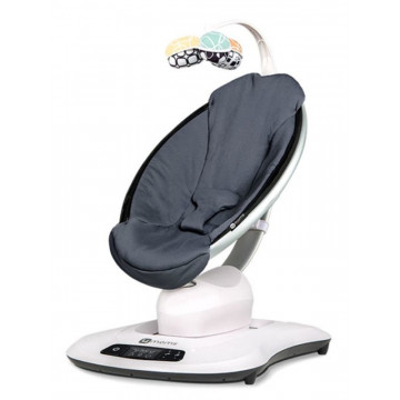 Balancelle MamaRoo 4.0 Cool Mesh Gris de biais 4Moms