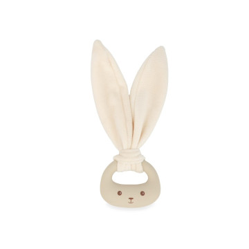 Anneau de dentition en silicone lapin crème Kaloo