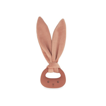 Anneau de dentition en silicone lapin terracotta Kaloo