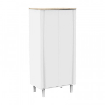 Armoire 2 portes Eleonore Blanc Sauthon