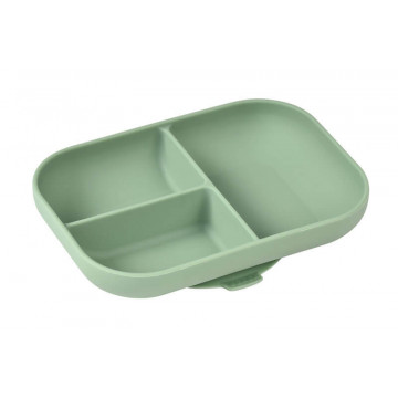 Beaba - Lot de 2 cuillères 1er âge silicone bi-ton mineral/sage g