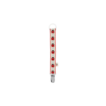 Attache-sucettes Vintage Coccinelle Konges Slojd face 