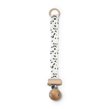 Attache-tétine en Bois - Vanilla White Elodie produit face