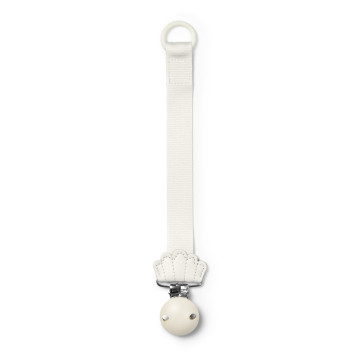 Attache-tétine en Bois - Vanilla White Elodie produit face