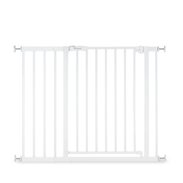 Barrière de sécurité Open N Stop​ 2 avec extension 21 cm Blanc  Hauck face