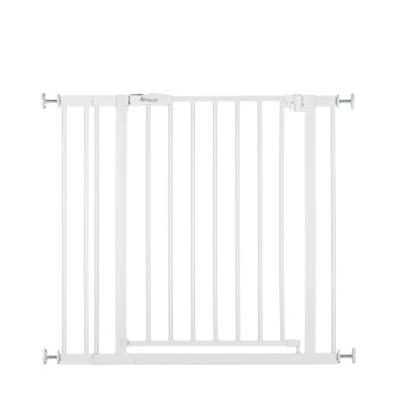 Barrière de sécurité Open N Stop​ 2 avec extension 9 cm Blanc  Hauck face