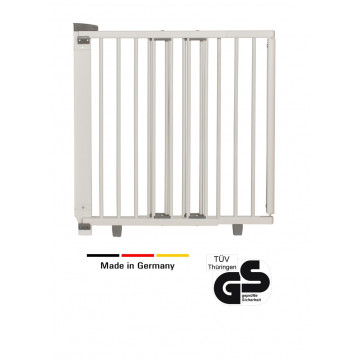 Barrière de sécurité plus pour porte 58-93 cm 65-105 cm en bois blanc Geuther