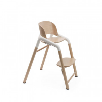 Base chaise-haute évolutive 5en1 Blanc / Bois neutre Giraffe Bugaboo