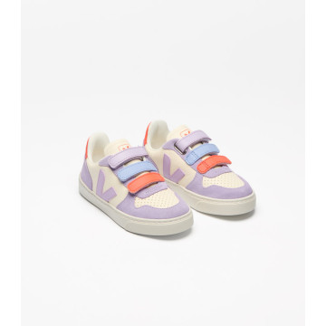 Basket Small V-10 Leather Cashew Multico Orchid Taille 24 Veja côté