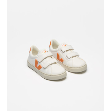 Baskets Small Esplar ChromeFree Leather Extra-White Fury Veja cote