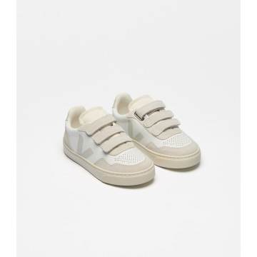 Baskets Small V-90 O.T. Leather Extra-White Natural Veja cote