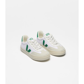 Baskets Small Volley Canvas White Emeraude Veja cote