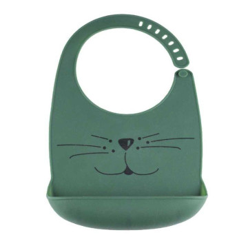 Bavoir en silicone Chat Sapin  TROIS KILOS SEPT