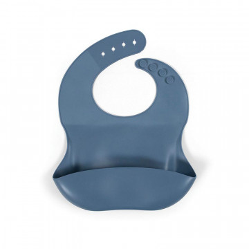 Bavoir en silicone Muddly blue Filibabba