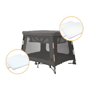 Le Pack lit de voyage 3-en-1 Swift + drap housse bébé et enfant Maxi Cosi produits 