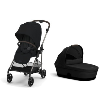 Pack duo Poussette compacte Melio 4 + Nacelle Cybex cover