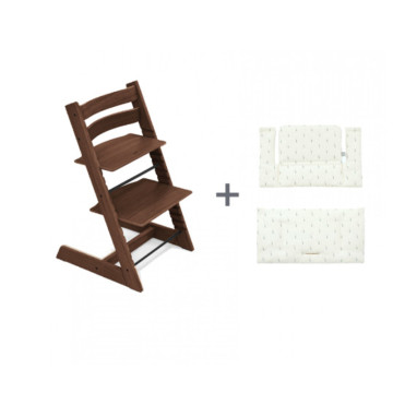 Chaise haute chêne et coussin coton bio Tripp Trapp Stokke cover