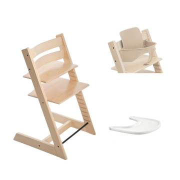 Chaise haute Tripp Trapp Hêtre avec plateau + Babyset V2 STOKKE cover