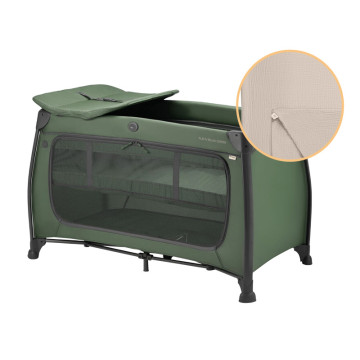 Pack lit parapluie Play N Relax center + drap housse Hauck cover