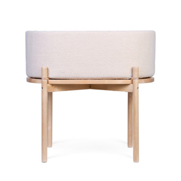 Berceau Bébé Évolutif en Table de Jeu Teddy écru Childhome Produit face