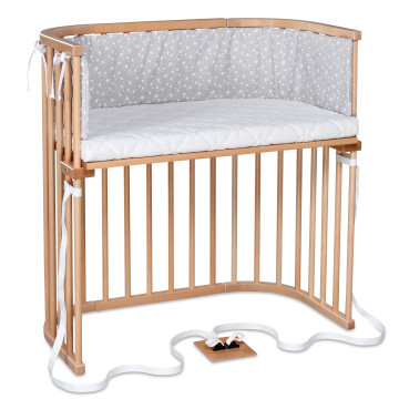 Berceau Cododo Boxspring Naturel laqué Babybay