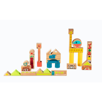 Blocs de construction en bois Jungle Lilliputiens Produit