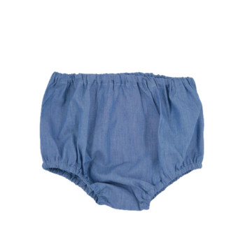 Bloomer Alice en cotton blu (light denim) Loir produit face