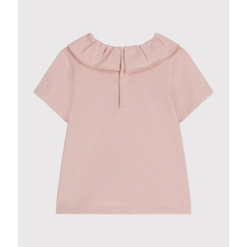 Blouse manches courtes en jersey bébé Saline Petit Bateau produit face