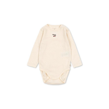 Body Minnie Manches Longues White Smoke 12 mois KONGES SLOJD de face