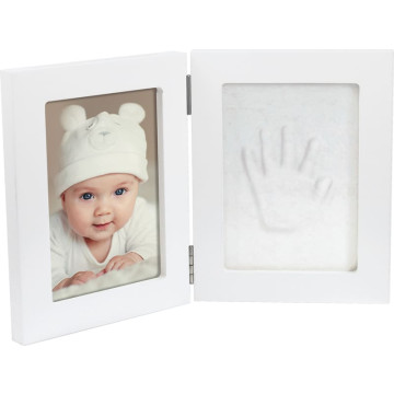 Boite empreinte main cadre double photo coffret cadeau Dooky cadre