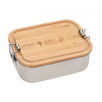 Boîte à goûter inox bambou Garden Explorer Lassig Produit