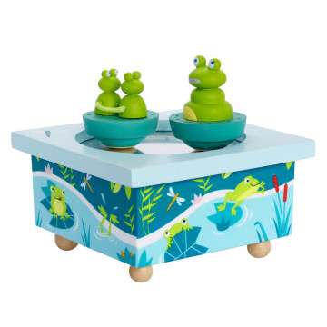 Boite à musique bois Grenouille Trousselier 1