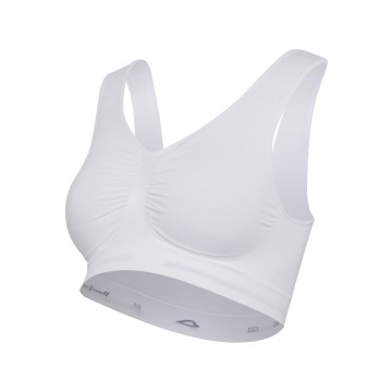 Brassière de grossesse sans couture blanc Carriwell produit face