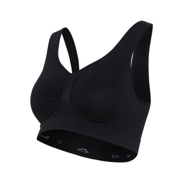 Brassière de grossesse sans couture noir Carriwell produit face