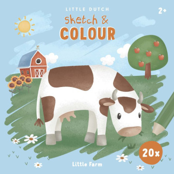 Cahier de coloriage Little Farm Little Dutch produit