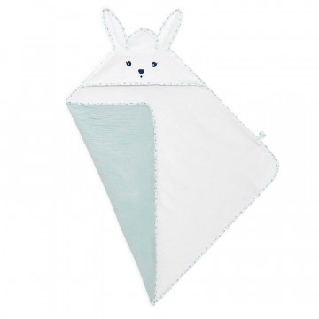 Cape de bain bébé personnalisable DOUCE PROVENCE - parme / écru, Linge de  lit & Déco